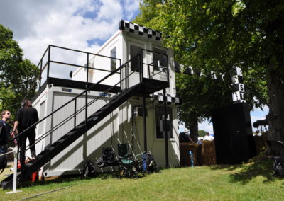 Bespoke modular building with staircase and terrace