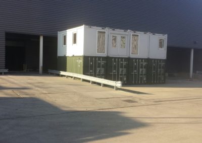 Double stacked containers