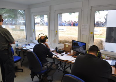 Inside the race control centre at Festival of Speed