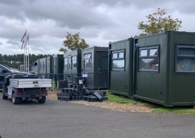 Cabins provided for the Ladies Scottish Open 2020