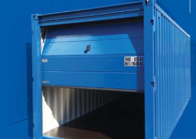 Storage container with Sectional Door