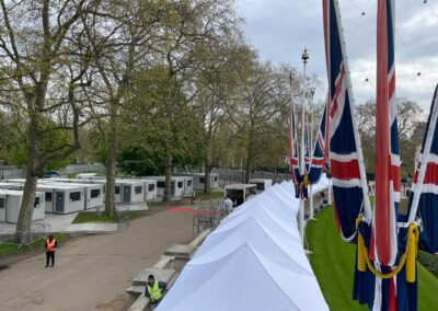 Coronation of TM King Charles III and Queen Camilla ITV compound