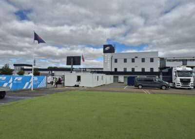 Qdos provide cabins for Silverstone